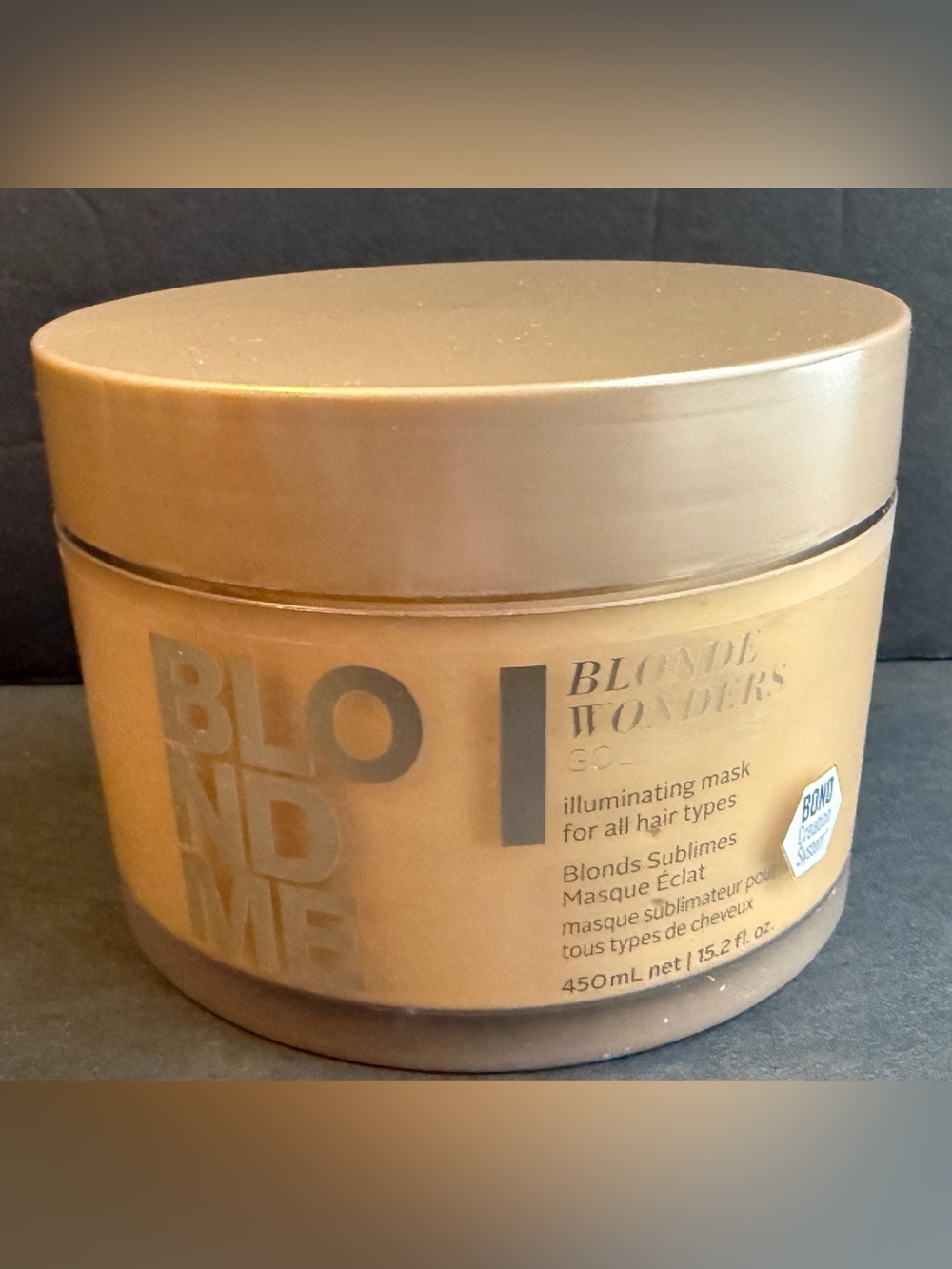 Schwarzkopf BlondMe Blonde Wonders Golden Mask 15.2 oz / 450ml New No Box